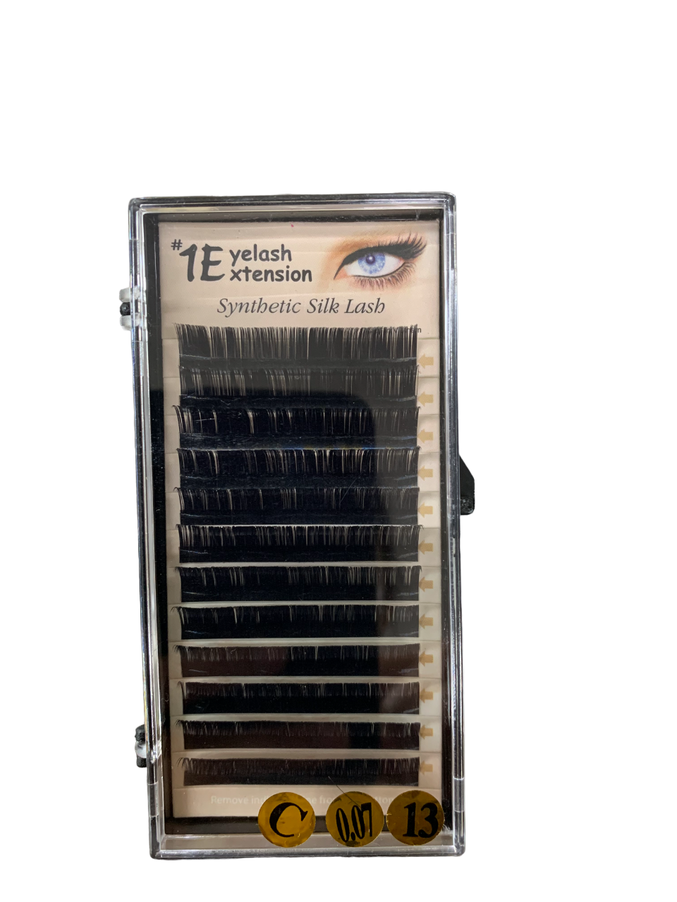 1E Eyelash Extension Synthetic Silk Lash C-0.07-13